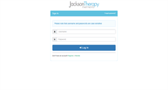 Desktop Screenshot of jacksontherapy.net
